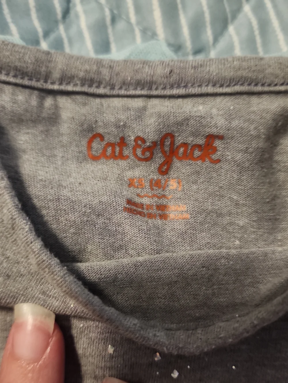 Sz XS (4/5) Cat & Jack Sparkly Gray Owl Knit Dress/ Costume